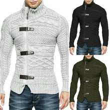 Load image into Gallery viewer, Men&#39;s Round Neck Sweater Casual Knitted Sweater

