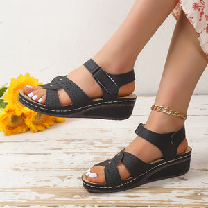 Women's Comfort Round Toe Wedge Sandals