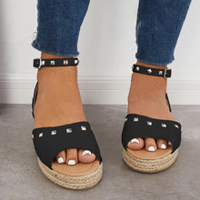 Load image into Gallery viewer, 2024 summer rivet platform women&#39;s sandals
