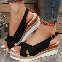 Load image into Gallery viewer, Summer Fashion Buckle Platform Beach Sandals
