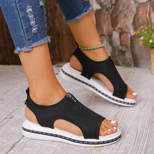 Summer Fashion Flat Fly Woven Women's Sandals