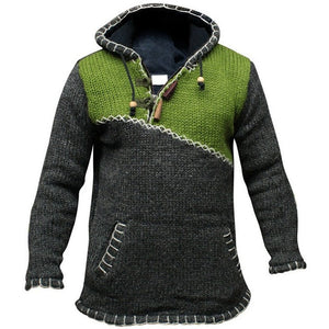 V-hals Kleur Gebreide Coltrui Sweater