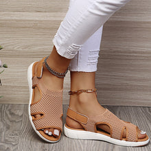 Cargar imagen en el visor de la galería, Women&#39;s New Summer Breathable Stretch Fly Weave Flat Casual Sandals
