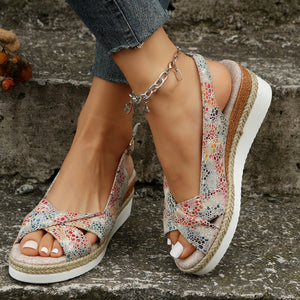 Summer Fashion Buckle Platform Beach Sandals