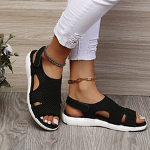 Cargar imagen en el visor de la galería, Women&#39;s New Summer Breathable Stretch Fly Weave Flat Casual Sandals
