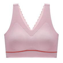 Cargar imagen en el visor de la galería, Women&#39;s seamless push-up latex deep V comfortable bra
