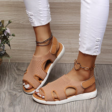 Cargar imagen en el visor de la galería, Women&#39;s New Summer Breathable Stretch Fly Weave Flat Casual Sandals
