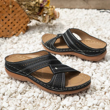 Load image into Gallery viewer, Women&#39;s Casual Round Toe Wedge Slippers
