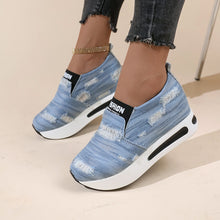 Load image into Gallery viewer, New autumn denim fashionable women&#39;s casual shoes
