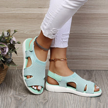 Cargar imagen en el visor de la galería, Women&#39;s New Summer Breathable Stretch Fly Weave Flat Casual Sandals
