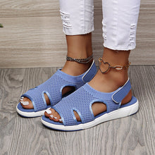 Cargar imagen en el visor de la galería, Women&#39;s New Summer Breathable Stretch Fly Weave Flat Casual Sandals
