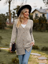 Cargar imagen en el visor de la galería, Sweaters for Women Cardigan Dressy Solid Open Front Long Knited Cardigan Sweater Fashion Loose Fit Coat Tops
