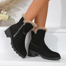 Load image into Gallery viewer, Women&#39;s Thick Heel Warm and Comfortable Martin Boots
