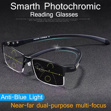 Cargar imagen en el visor de la galería, Titanium progressive far and near dual-use reading glasses
