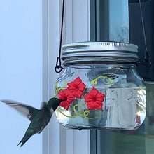 Cargar imagen en el visor de la galería, Mason Jar Hummingbird Feeder
