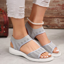 Cargar imagen en el visor de la galería, Casual Comfortable Wide Width Breathable Mesh Fish Mouth Sport Women Sandals 2024 Summer
