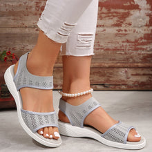 Cargar imagen en el visor de la galería, Casual Comfortable Wide Width Breathable Mesh Fish Mouth Sport Women Sandals 2024 Summer
