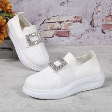 Load image into Gallery viewer, Women&#39;s Mesh Rhinestone Thick Sole Casual Shoes
