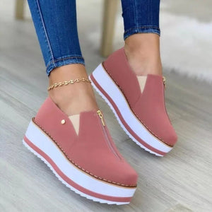 2024 autumn thick sole and heightened casual women's shoes