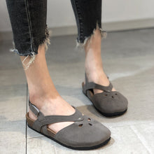 Cargar imagen en el visor de la galería, Fashion Large Size Summer Simple And Elegant Women&#39;s Back Hollow Flat Sandals
