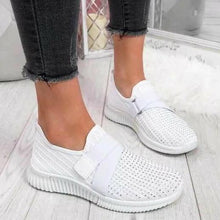 Load image into Gallery viewer, Women&#39;s Breathable Slip On Mesh Rhinestone Trainers Shoes

