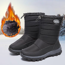 Load image into Gallery viewer, Winter Women&#39;s Fleece Warm Mid Calf Snow Boots
