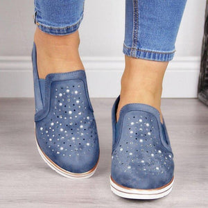 2024 Women Breathable Slip-on Flat Shoes