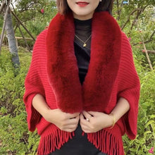 Load image into Gallery viewer, women&#39;s solid color long scarf autumn and winter warm thickened wool shawl
