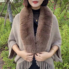 Cargar imagen en el visor de la galería, women&#39;s solid color long scarf autumn and winter warm thickened wool shawl
