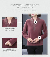 Cargar imagen en el visor de la galería, women&#39;s autumn and winter double-sided fleece bottoming shirt
