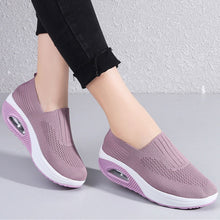 Load image into Gallery viewer, Thick-soled flying woven air cushion women&#39;s shoes
