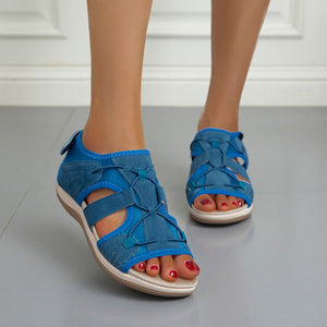 2024 spring new round toe breathable casual sandals
