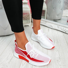 Load image into Gallery viewer, Women&#39;s Breathable Lightweight Lace-Up Sneakers
