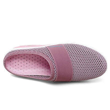 Cargar imagen en el visor de la galería, Sursell Women Daily Fly Knit Fabric Summer Air Cushion Mule Slippers
